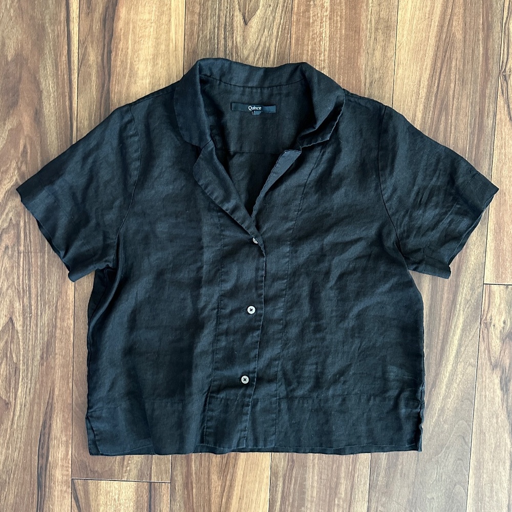 Quince 100% European Linen Short Sleeve Shirt